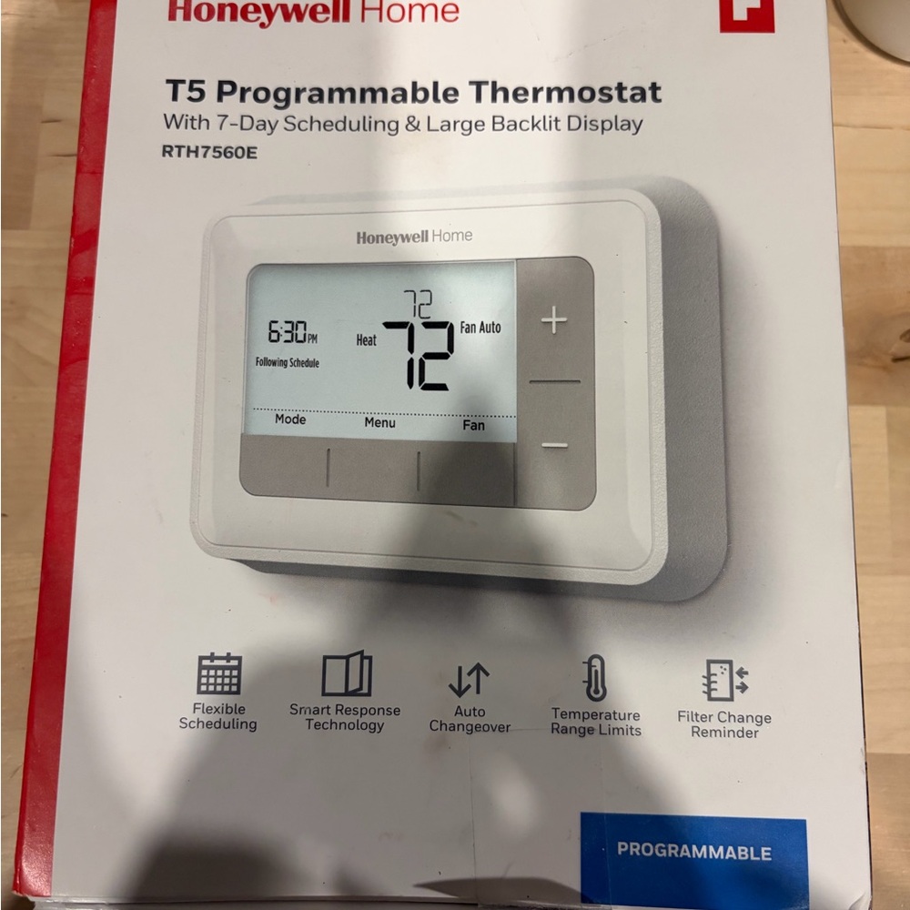 Honeywell Home T5 Programmable Thermostat - White